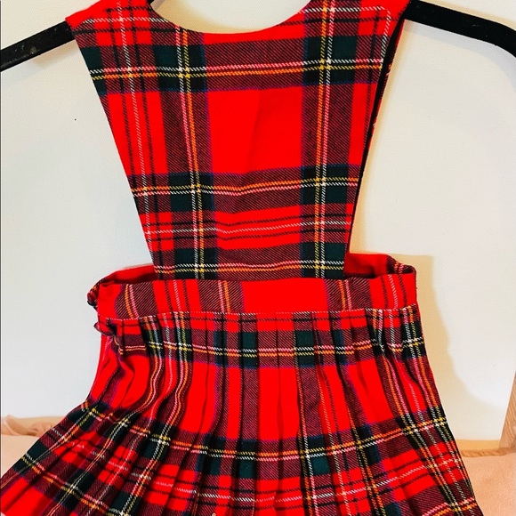 O’Neil of Dublin red plaid skirt vest dress - Picture 2 of 5